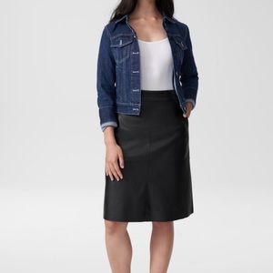 Universal standard taylor vegan leather skirt xs